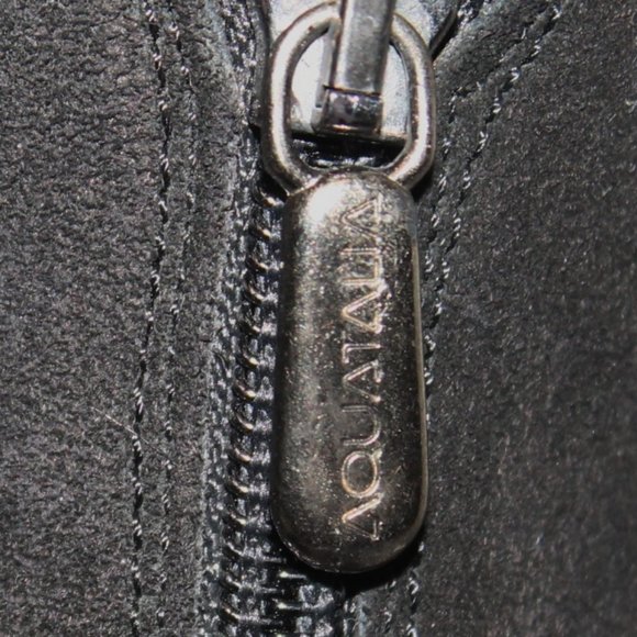 Aquatalia Italy Suede Zip Front Sherpa  Fur Lined Weatherproof Boots - Picture 3 of 9